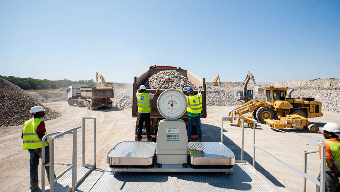 Camion pesée carrières